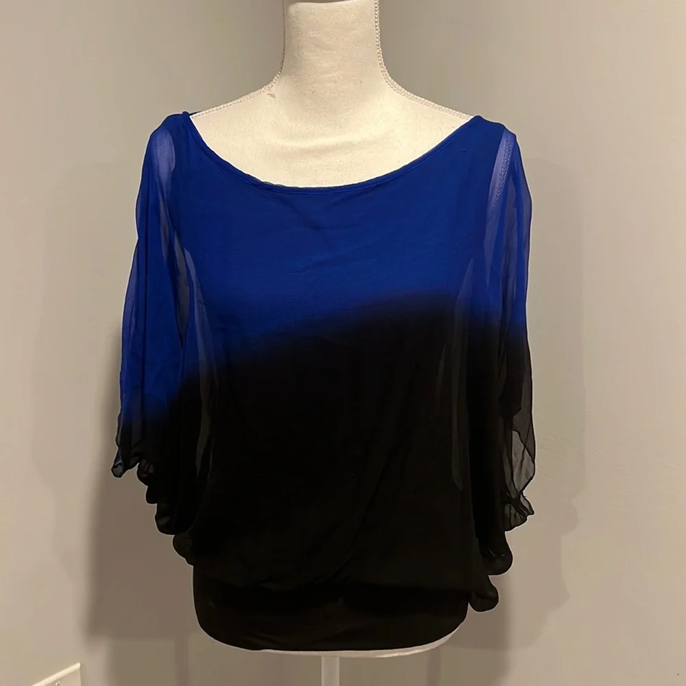 NWT Bailey 44 Ombré “God Bless the Child” Blouse Size M